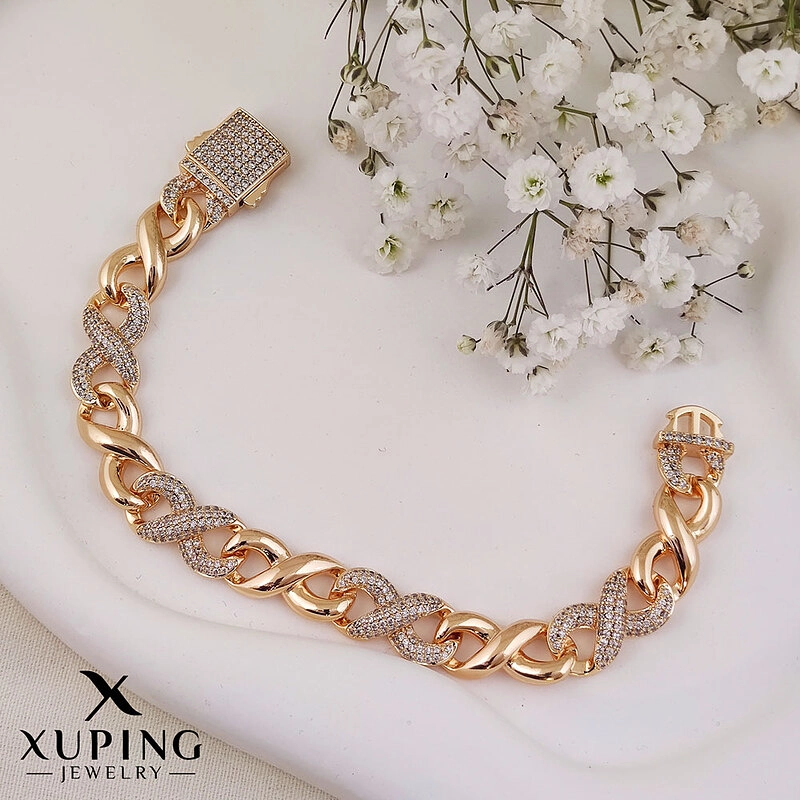 خرید دستبند زنانه لوکس ژوپینگ مدل اینفینیتی کوبایی با طراحی خاص و رنگ ثابت