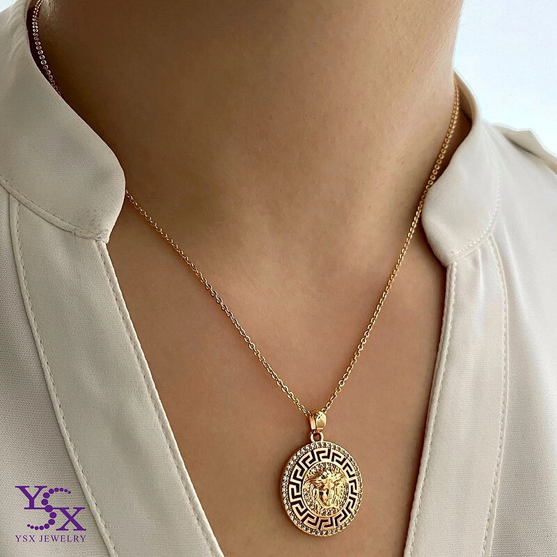 سفارش آنلاین نیم‌ست ورساچه YSX با نگین‌های درخشان و رنگ ثابت