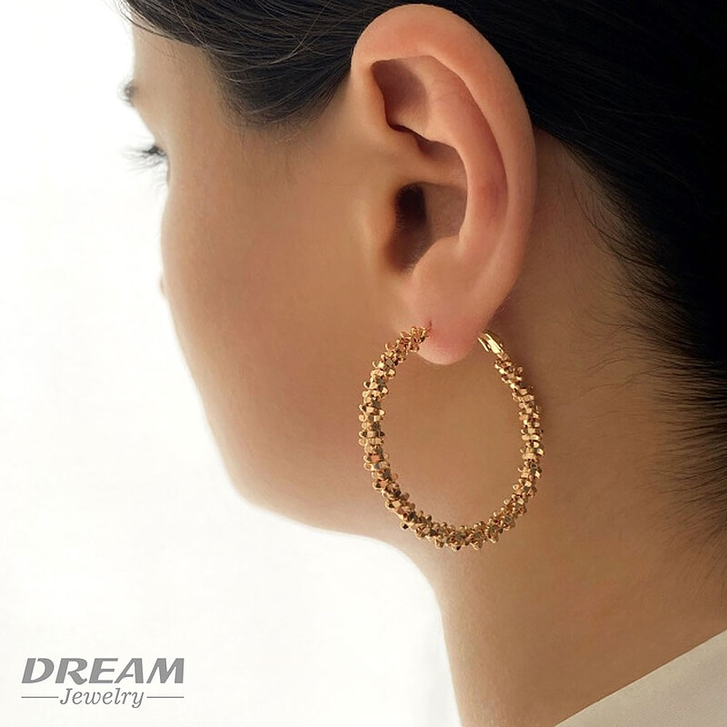 خرید اینترنتی گوشواره حلقه ای رنگ ثابت ضد حساسیت